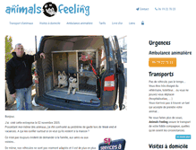 Tablet Screenshot of animalsfeeling.fr